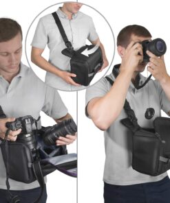 Altura Photo Camera Sling Bag DSLR - Camera Backpack for Canon, Nikon, Sony & GoPro Bag - Crossbody Camera Bag for Photographers - Camera Accessories 50 71vsXTbVQL