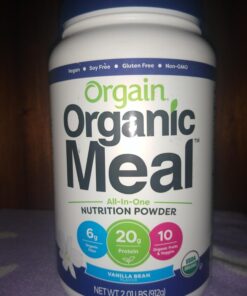 Orgain Organic Vegan Meal Replacement Protein Powder, Vanilla Bean - 20g Plant Based Protein, Gluten Free, Dairy Free, Lactose Free, Soy Free, No Sugar Added, For Smoothies & Shakes - 2.03lb 42 71vtZldqKsL