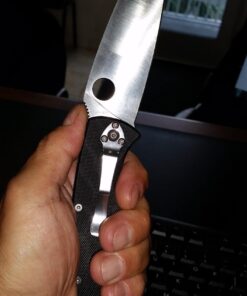 Spyderco Resilience Folding Pocket Knife with 4.20" 8Cr13MoV Stainless Blade and G-10 Handle - PlainEdge - C142GP 54 71vtkXsUiGL