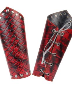 Alternative view of JAOYU Men Leather Bracers Arm Armor Cuff Gauntlet Wristband Medieval Bracers Viking Jewelry for Women Cosplay Costume