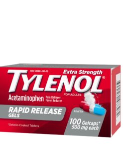 Tylenol Extra Strength Acetaminophen Rapid Release Gels, Pain Reliever & Fever Reducer, 100 ct 45 71vv7Uty0aL 2