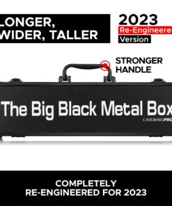 Alternative view of The Big Black Metal Box, Compatible With Cards Against Humanity, Magic The Gathering, MTG, (Game Not Included) | Includes 8 Dividers | (Long Version) Fits up to 1400 Loose Unsleeved Cards The Big Black Metal Box