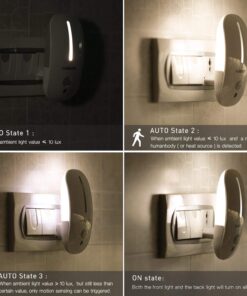 Sensky Motion Sensor Night Light Eye Friendly Front Low Light and Bright Back Light Design Night Lights for Bathroom Hallway (Warm White) 1 pack with PIR motion sensor 13 71vvi4lqEtL