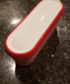 SUMO Ice Cream Containers with Lids for Homemade Ice Cream - Set of 2 Tubs - 1.5 Quart or 3 Pints per Container, Reusable Ice Cream Containers for Freezer Storage, Red 34 71vwxYAf55L