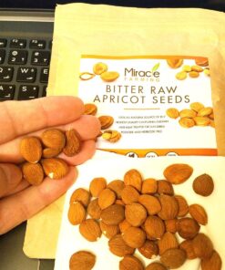 Miracle Farming Bitter Apricot Seeds / Kernels, California USA Grown, Pesticide and Herbicide-Free, Non GMO, Vegan, Raw & Large, The Best Natural Source of Vitamin B17, In an Easy Resealable Pouch (1LB) 26 71vwxcI0PrL