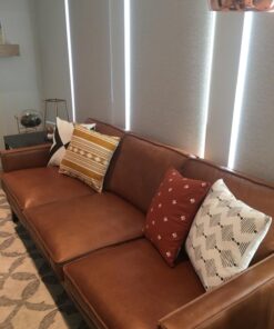 Woven Nook - Modern & Luxurious 18" x 18" Decorative Boho Throw Pillow Covers - Durable Quality & Machine Washable - Indy Design - Orange, Yellow, Black, and White - 4 Pack 31 71vxDrMk4zL