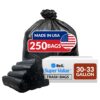 Reli. 30-33 Gallon Trash Bags Heavy Duty | 250 Bags Bulk | Black Large Trash Bags 30+, 32 Gallon | Made in USA 33 Gallon | 250 Count (Bulk Value) 17 71vxYLGLC L