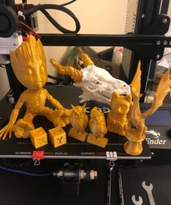 ERYONE Silk PLA Filament for 3D Printer, 1.75mm, -0.03mm, 1kg (2.1LBS)/Spool, Silk Glod A-glod 56 71vxmVh8BGL