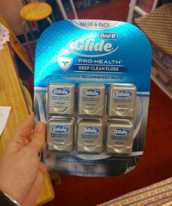 Oral-B Glide Pro-Health Dental Floss, Deep Clean, Mint, 40m, Pack of 6 44 71vxucp7LnL