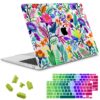 May Chen Compatible with New MacBook Air 13 inch Case 2021, 2020 2019 2018 Release Model: M1 A2337 A2179 A1932, Floral Leaves Garden Rainbow Hard Shell Case for New Mac Air 13 & Retina Dispaly Bright Colorful Flowers 21 71vy28ZQ8WL 2
