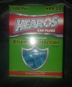 HEAROS Xtreme Foam Earplugs, 33dB NRR Ear Plugs, 100 Pairs, Foam Ear Plugs Noise Reduction & Hearing Protection 23 71vygLhhaL
