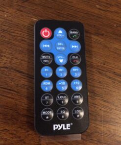 Pyle Bluetooth Marine Receiver Stereo - 12v Single DIN Style Boat In dash Radio Receiver System with Digital LCD, RCA, MP3, USB, SD, AM FM Radio - Remote Control, Wiring Harness - PLRMR27BTB (Black) 22 71vygx35dCL