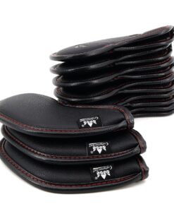 Craftsman Golf 9pcs/Set Black Golf Club Iron Headcovers Set for Ping Callaway Mizuno Taylomade Etc. Also 1 pc #2 or L Cover 1set 9pcs velcro closure 11 71w P63k5gL