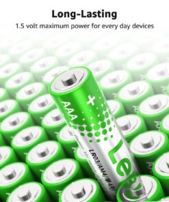 Alternative view of Lepro AAA Batteries 24 Pack, Triple A Batteries with Ultra Long-Lasting Power – High Performance, 1200mAh 1.5V Leak-Proof, Corrosion-Resistant Alkaline AAA Batteries, Ideal for Home & Office Devices