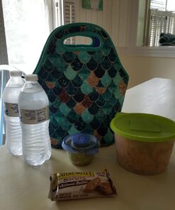 Artovida Artists Collective Insulated Neoprene Lunch Bag - Washable Soft Lunch Tote for Work and Picnic - Design by Monika Strigel (Germany) Really Mermaid - Classic Monika Strigel Really Mermaid 42 71w o98Wp5L