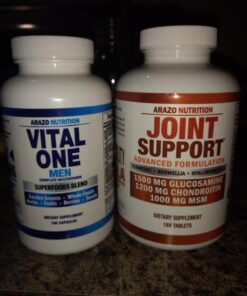 Vital One Multivitamin for Men – Daily Wholefood Supplement - 150 Vegan Capsules – Arazo Nutrition 31 71w q3impfL