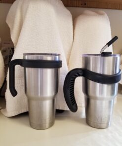 CHILLOUT LIFE Handle for YETI Cup 30 oz - Ozark Trail 30 oz Tumblers, Comfortable Replacement Handle for 30 oz YETI Tumbler & More (Black Handle Only) 30 oz - 1 Pack Black 29 71w00h04LmL 1