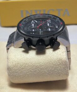 Invicta Men's Aviator Analog Display Japanese Quartz Silver Watch, Gold, Black (Model: 12704, 28898, 28899) 46 71w1use1KL