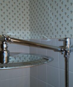 Adjustable Shower Arm Extension 10" Long - Stainless Steel Chrome Finish - The Only Arm Designed With a GEAR JOINT That Won't Slip! Our Long Shower Extender Pipe Can Hold A Rainfall Shower Head System 25 71w2HGsG8XL