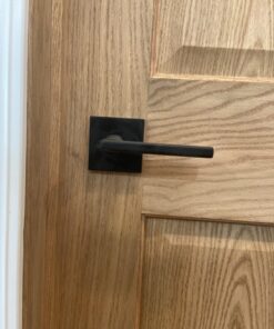 Kwikset 91560-029 Halifax Slim Square Keyed Entry Lever Featuring Smartkey, Iron Black Matte Black Square Rose Old Version 49 71w2JwGnSQL