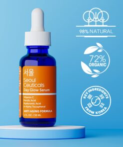 SeoulCeuticals Korean Skin Care 20% Vitamin C Hyaluronic Acid Serum + CE Ferulic Acid - Potent Anti Aging, Anti Wrinkle Korean Beauty 1oz 27 71w2X g8reL