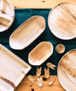 Naturally Chic Palm Leaf Plates Bamboo Plates Disposable 8 Inch Square Party - Wood & Bamboo Like Eco Friendly Compostable and Biodegradable Plates for Weddings and Events - 25 pack 8" Square 19 71w2i0MRjqL 1