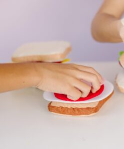 Melissa & Doug Felt Food Sandwich Play Food Set (33 pcs) - Felt Sandwich Play Set For Kids Kitchen, Pretend Play Sandwich, Felt Sandwich Toy For Toddlers Kids Ages 2+,Orange Felt Play Food 30 71w2juZZj9L