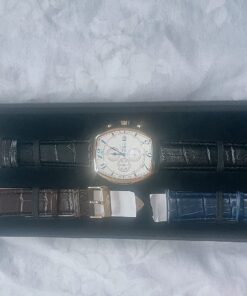 Invicta Men's 14330 Specialty Tonneau Watch with 3 Textured Leather Strap Set 52 71w2z0MLPRL