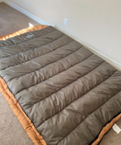 TETON Sports Mammoth Queen Size Sleeping Bag- Double Sleeping Bag – A Warm Bag the whole family can enjoy – Great Sleeping Bag for Camping, Hunting and base camp. Compression Sack Included 34 71w369S6A9L 1