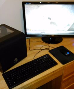 Thermaltake Core V1 SPCC Mini ITX Cube Gaming Computer Case Chassis, Interchangeable Side Panels, Black Edition, CA-1B8-00S1WN-00 122 71w37pN4VsL