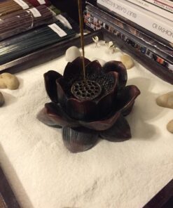Eastern Enlightenment Lotus Flower Meditation Incense Burner, Zen Buddhist Home Décor 43 71w3czAKO2L