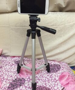 Acuvar 50" Smartphone/Camera Tripod Fits All Smartphones iPhone 12 Max, 11 Pro Max, 11 Pro, 11, Xs, Max, Xr, X 8, 8+, 7, 7 Plus, Android Note 10 (Universal Mount + Remote) Universal Mount + Remote 65 71w4KZpZ84L