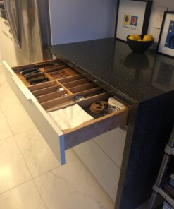 Utoplike In-Drawer Bamboo knife block, Drawer Knife Set Storage, Knife Organizer and Holder with Slots for 16 Knives and 1 Sharpening Steel (Not Included)-Kitchen Drawer, Counter Top 37 71w4dfzwiKL