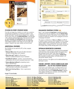 Hal Leonard Essential Elements 2000 Bass Clarinet Book 1 with CD-ROM 4 71w4meFMWhL