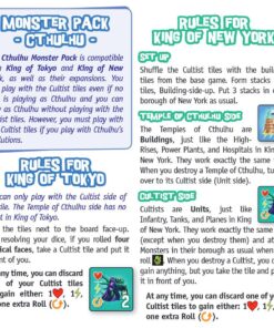 IELLO: King of Tokyo Cthulhu Monster Game Pack, Includes King of Tokyo & King of New York, 30 Minute Play Time, 2 to 6 Players, For Ages 10 and Up 12 71w5AEwVCvL