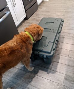 Plano Storage Trunk - 108 Quart w/ Wheels (1819) - Hunter Green Hinged - Large 18 71w5kEuMIL