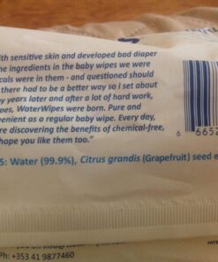 WaterWipes Plastic-Free Original-baby Wipes, 99.9% Water Based Wipes, Unscented & Hypoallergenic for Sensitive Skin, 540 Count (9 packs), Packaging May Vary 34 71w5yjRwOnL