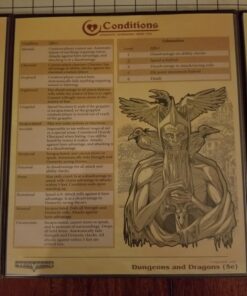 Stratagem The Master's Tome 4-Panel Customizable GM Screen with Free Inserts – Dry Erase, Dungeon & Game Master Accessory for Tabletop RPG Campaigns (Brown) Brown 43 71w69PIR0jL