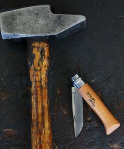 Opinel No.08 Carbon Steel Folding Pocket Knife with Beechwood Handle, Brown (2540089) No. 8 39 71w6gmizzDL