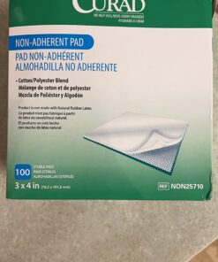 Curad Sterile Non-Adherent Pads (Pack of 100) for gentle wound dressing and absorption without sticking 14 71w7PL1uQcL
