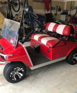 10" VAMPIRE Machined/Black GOLF CART WHEELS AND 205/50-10 Low Profile Golf Cart Tires Combo - Set of 4 39 71w8cPyfgL