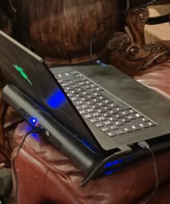 TECKNET Laptop Cooling Pad, 12"-15.6" Laptop Cooler, Gaming Cooling Pad Stand, Wind Speed Adjustable, 2 USB Powered Fans Cooling Pad for Laptop Within 16 Inch (Blue) Blue 61 71w8cvatu6L