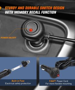 Nilight Emergency Strobe Lights, Windshield Hazard Warning Safety Flash Lights with Suction Cups, 16 LEDs, Amber, ABS Housing, 2 Year Warranty 15 71w8flKp27L