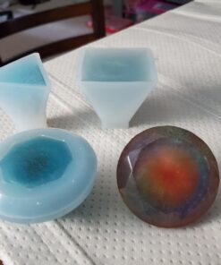 LET'S RESIN Resin Molds Silicone Kit for Beginners,7 PCS Large Epoxy Resin Molds Including Pyramid, Sphere,Cube, Rectangle,Candle Holder Resin Molds,Round/Square Coaster Molds for Resin Casting 58 71w8gj3SDhL