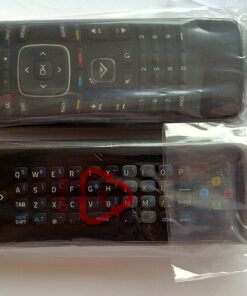 New XRV1TV XRT300 QWERTY Keyboard Remote for Vizio M420SV M470SV M550SV M420SL M470SL M550SL M420SV M470SV M550SV M370SR M420SR M420KD E551VA Internet TV Wiith Vudo/Netflix/Amazon/Wide Key 7 71w97DIfbbL