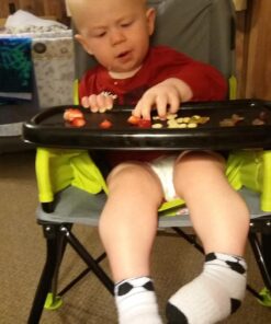 Summer Infant Pop ‘n Sit Portable Highchair, Green - Portable Highchair For Indoor/Outdoor Dining – Space Saver High Chair with Fast, Easy, Compact Fold, For 6 Months – 45 Pounds 43 71w9c6NcLGL