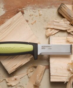 Morakniv Craftline Carbon Steel Wood Chisel Knife With Sheath for Wood Carving, 3 Inch 3.0" 32 71w9rS4J7uL