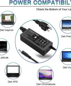 La45nm140 0kxttw 45W Dell Inspiron 15 3000 Laptop Charger 11 13 14 17 5000 7000 5559 5558 5570 3583 7373 5100 Latitude 3310 3520 3410 3420 3510 3400 3500 Vostro 19.5V 2.31A Power Adapter Supply Cord 45W Dell Laptop Charger--4.5*3.0MM 13 71wA82Q9TbL