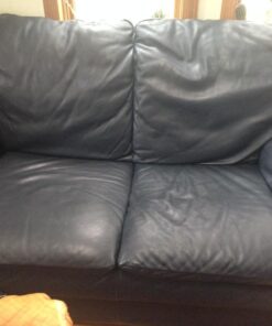 The Original Leather Recoloring Balm by Furniture Clinic - 16 Color Options - Leather Repair Kit for Furniture - Restore Couches, Car Seats, Clothing - Non-Toxic Leather Repair Cream (Navy Blue) Navy Blue 41 71wAYVSZ6L