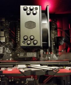 Cooler Master Hyper 212 Black CPU Air Cooler, SickleFlow 120 Edge Fan, Aluminum Top Cover, 4 Copper Heat Pipes, CryoFuze, 152mmTall,Brackets AMD Ryzen AM5/AM4, Intel LGA1700/1200 (RR-S4KK-25SN-R1) 49 71wB5Hevk8L